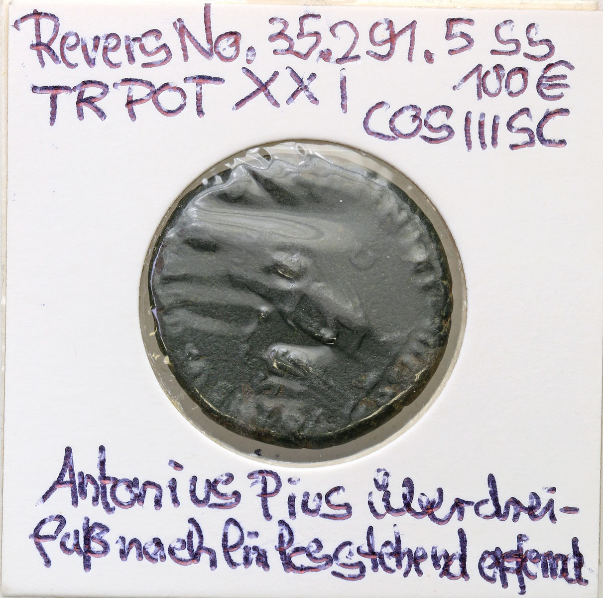Cesarstwo Rzymskie Antoninus Pius (138 - 161) As Rzym